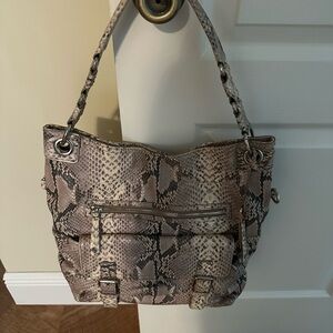 Cole Haan Tan Shoulder Bag with crossbody strap